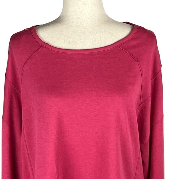 SWEATY‎ BETTY AFTER CLASS SWEATSHIRT IN TAYBERRY PINK WOMEN'S SIZE MEDIUM - Picture 2 of 13